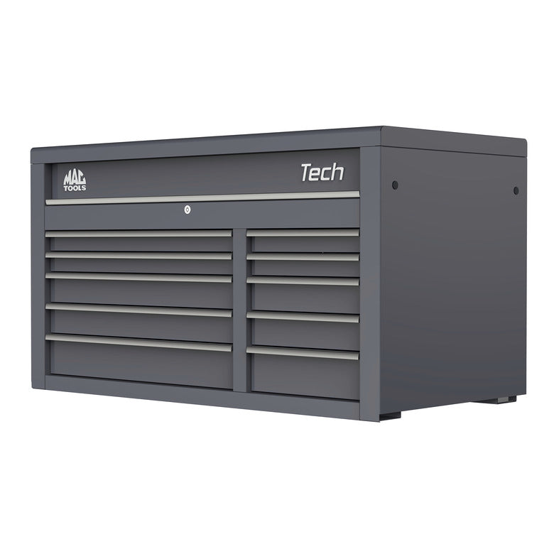 Tech™ Series 10-Drawer Top Chest - Carbon Gray