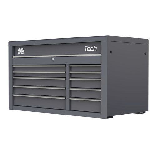 Tech™ Series 10-Drawer Top Chest - Carbon Gray