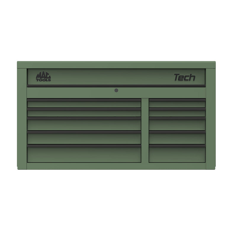 Tech™ Series 10-Drawer Top Chest - Olive Green