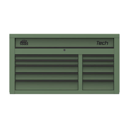 Tech™ Series 10-Drawer Top Chest - Olive Green