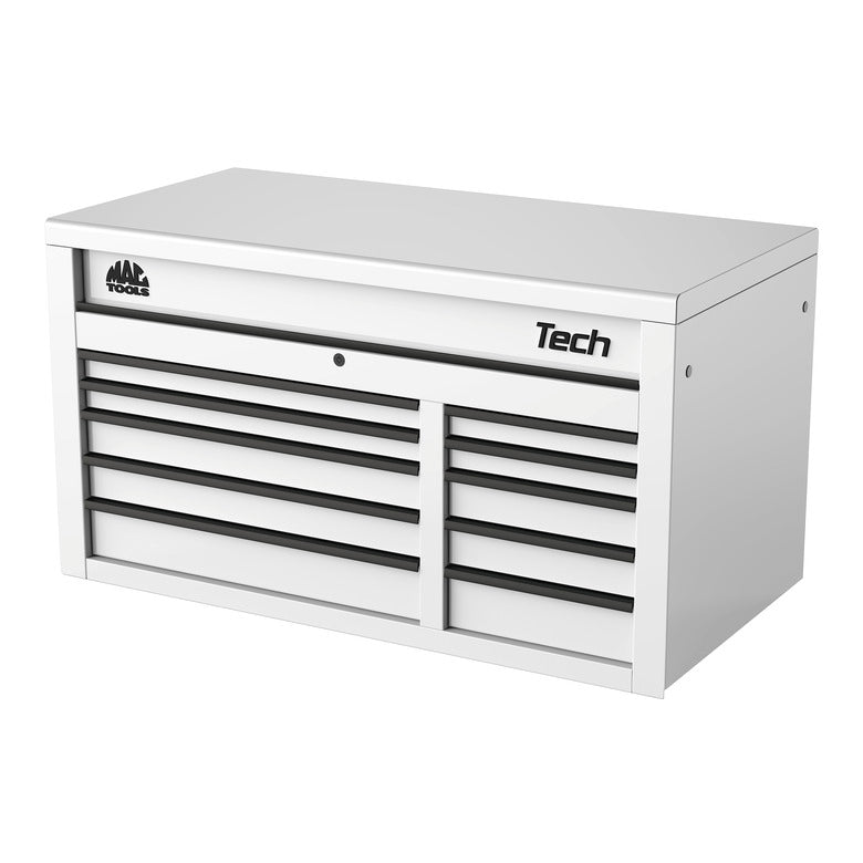 Tech™ Series 10-Drawer Top Chest - Titanium White