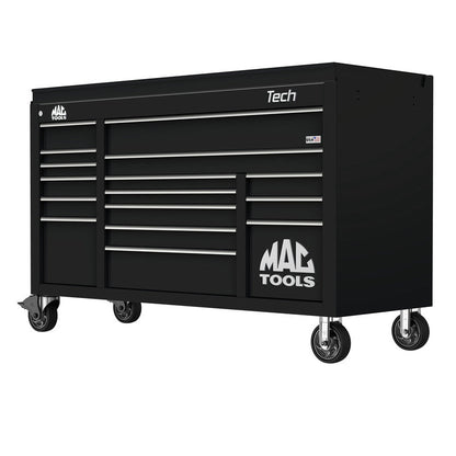 Tech™ Series 16-Drawer Drop Top Workstation - Galaxy Black