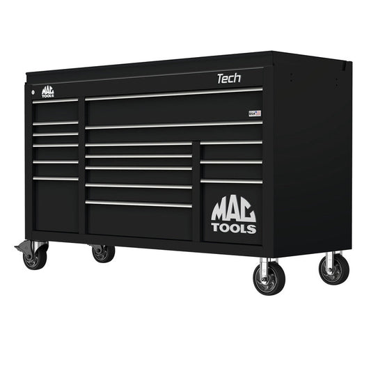 Tech™ Series 16-Drawer Drop Top Workstation - Galaxy Black