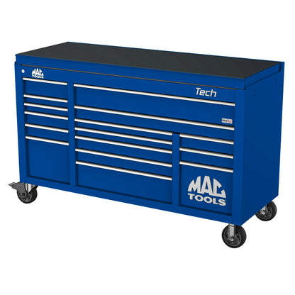 Tech™ Series 16-Drawer Drop Top Workstation - Sapphire Blue