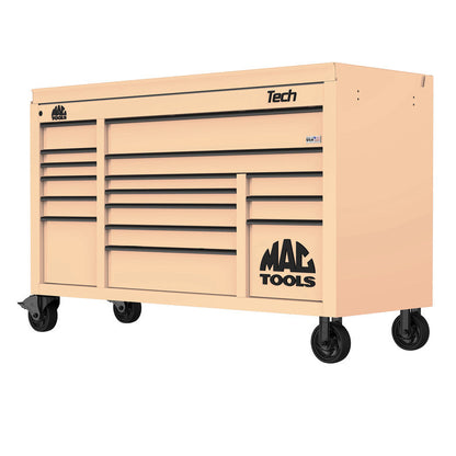 Tech™ Series 16-Drawer Drop Top Workstation - Desert Tan