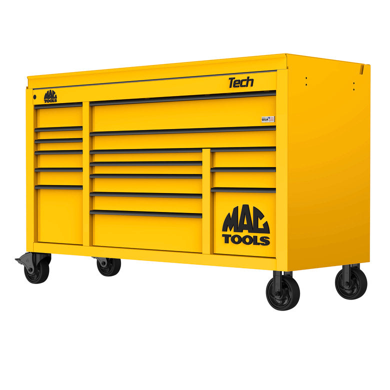 Tech™ Series 16-Drawer Drop Top Workstation - Sunburst Yellow