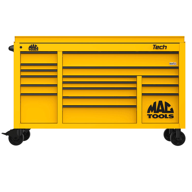Tech™ Series 16-Drawer Drop Top Workstation - Sunburst Yellow