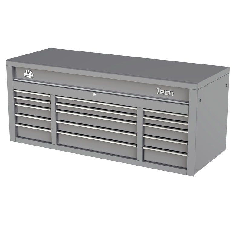 Tech™ Series 15-Drawer Top Chest - Mica Gray