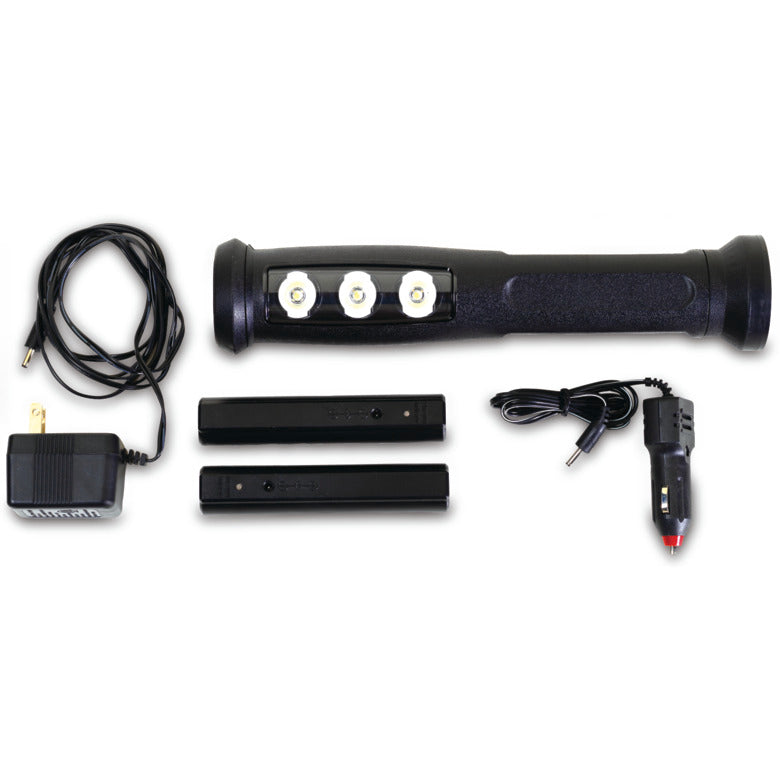 Rechargeable Rubberized LED Work Light - Black