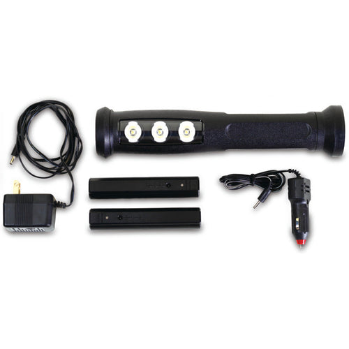 Rechargeable Rubberized LED Work Light - Black