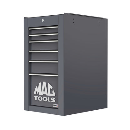 Tech™ Series 6-Drawer Side Cabinet with PowerTech™ Drawer - Carbon Gray