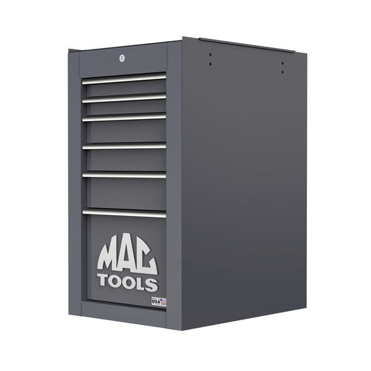 Tech™ Series 6-Drawer Side Cabinet with PowerTech™ Drawer - Carbon Gray