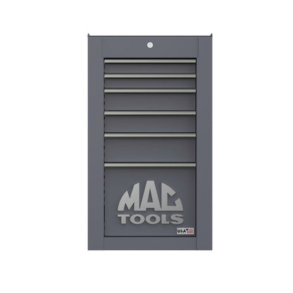 Tech™ Series 6-Drawer Side Cabinet with PowerTech™ Drawer - Carbon Gray