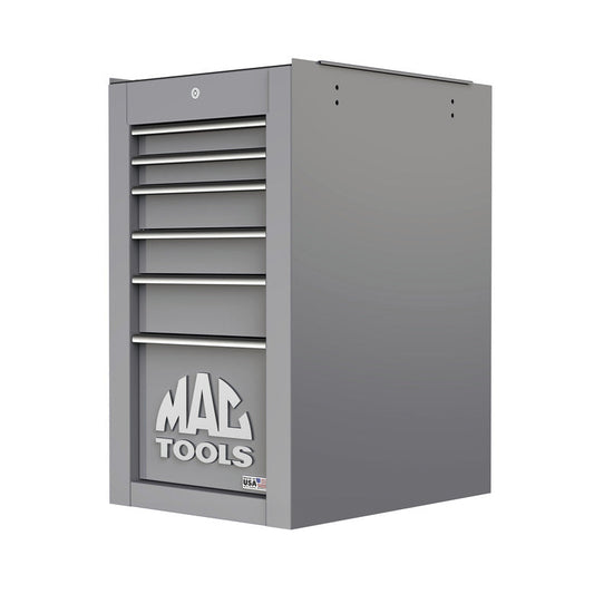 Tech™ Series 6-Drawer Side Cabinet with PowerTech™ Drawer - Mica Gray