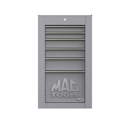 Tech™ Series 6-Drawer Side Cabinet with PowerTech™ Drawer - Mica Gray