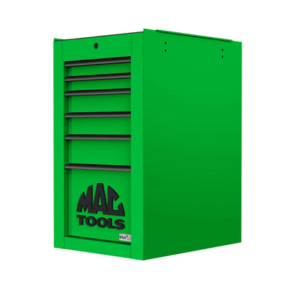 Tech™ Series 6-Drawer Side Cabinet with PowerTech™ Drawer - Lime Green
