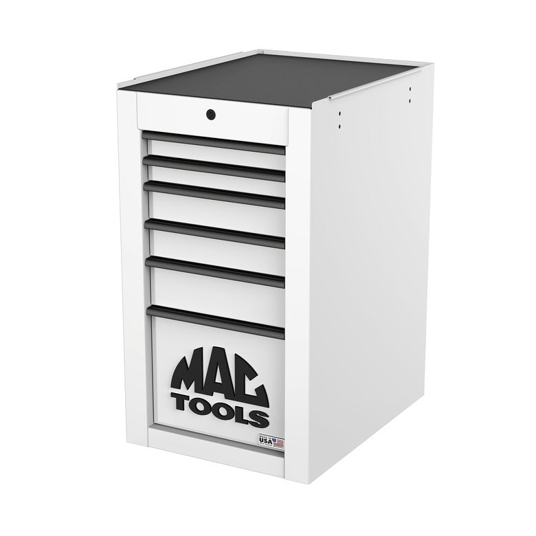 Tech™ Series 6-Drawer Side Cabinet with PowerTech™ Drawer - Titanium White