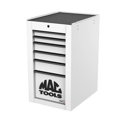 Tech™ Series 6-Drawer Side Cabinet with PowerTech™ Drawer - Titanium White