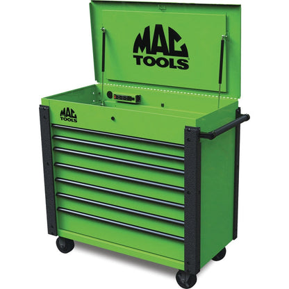 7-Drawer Utility Cart - Lime Green