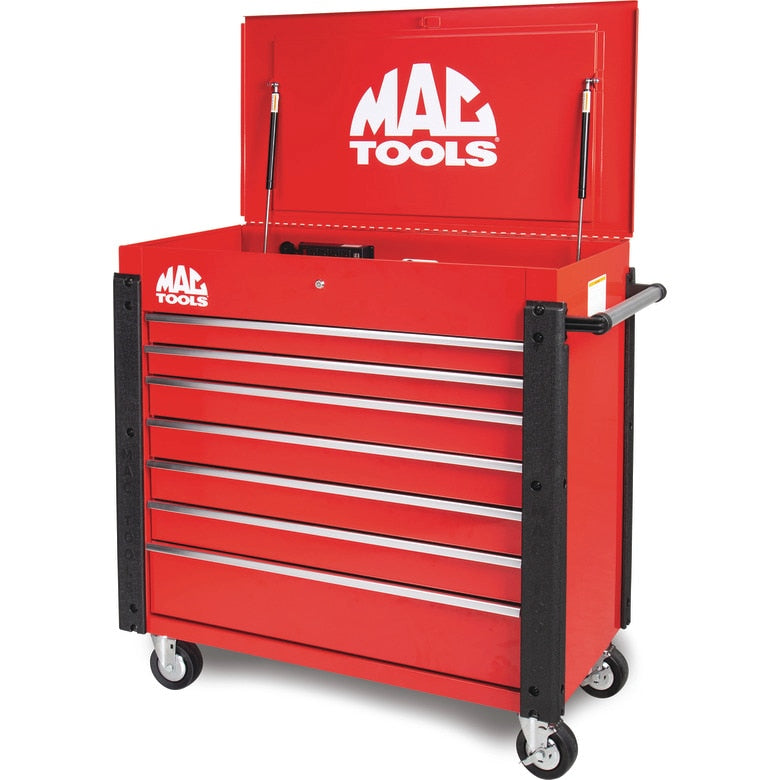 7-Drawer Utility Cart - Firebrick Red