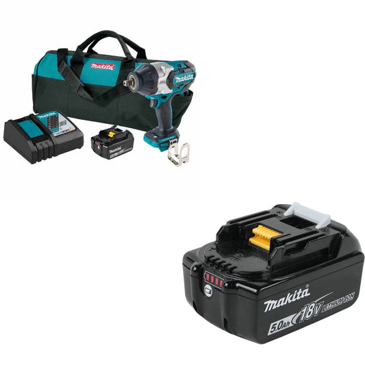 Makita XWT19T Impact Wrench Kit W/ FREE T-90037 MAKTRAK Medium Tool Box