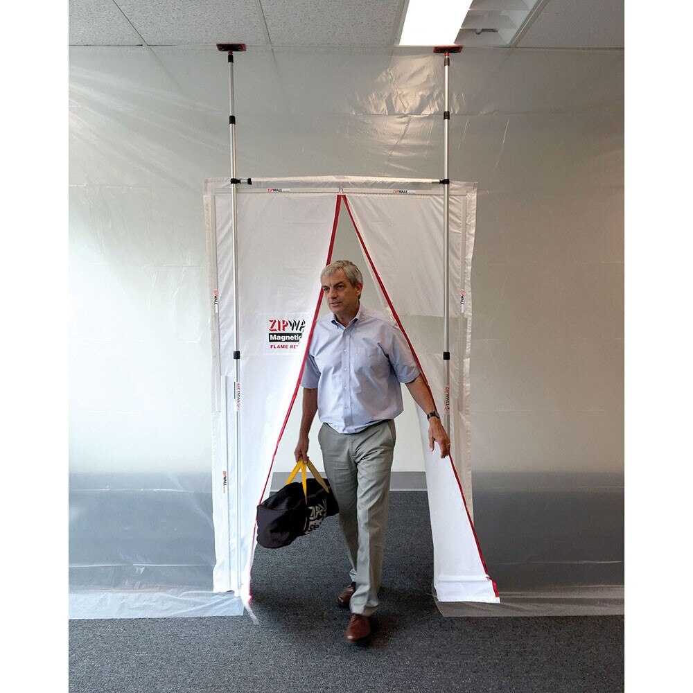 ZipWall Dust Barrier System MDK ZipWall Magnetic Dust Barrier Door Kit
