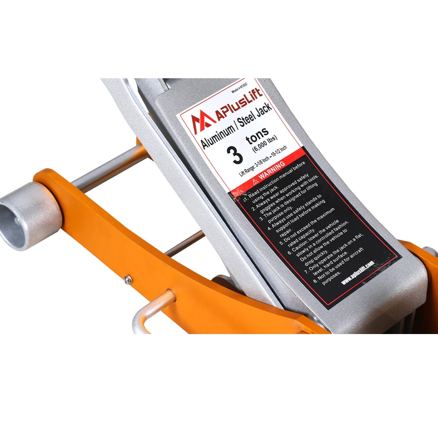 APlusLift 3 Ton Lower profile Aluminum/Steel Racing Floor Jack, AF350G