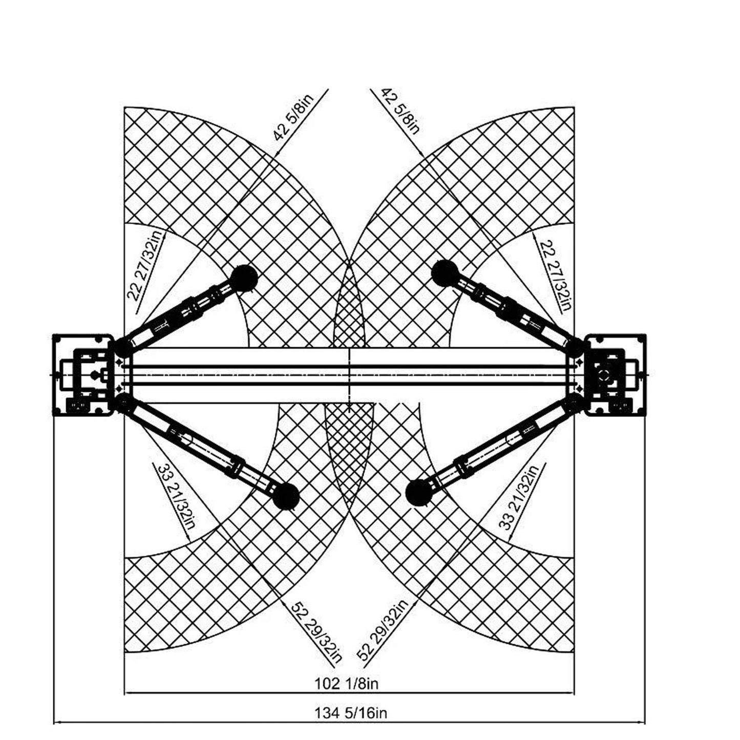 APlusLift 10,000LB 2-Post Overhead Heavy Duty Car Lift #HW-10KOH-A