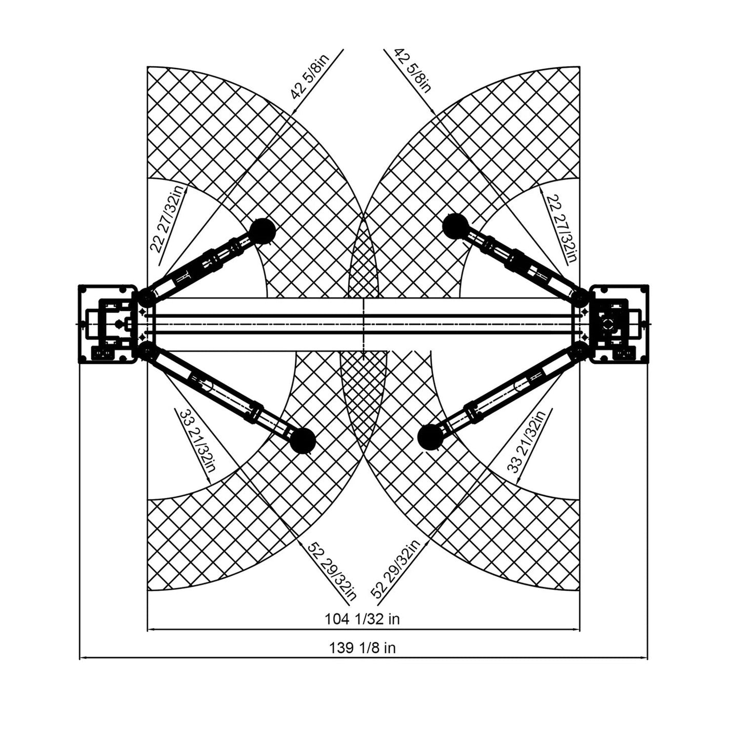 APlusLift 10,000LB 2-Post Overhead Symmetrical, Asymmetrical Single Release Car Lift #HW-10ASY
