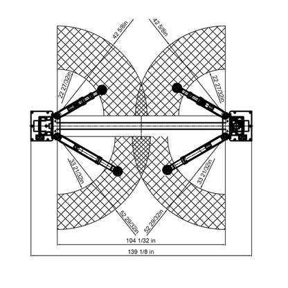APlusLift 10,000LB 2-Post Overhead Symmetrical, Asymmetrical Single Release Car Lift #HW-10ASY