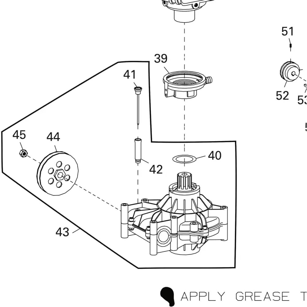 AA Transmission/Gearbox for Coats Tire Changer - 85608497