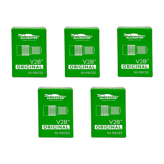 Alligator V2B Gator Double Seal Tire Valve Caps – 5 Box Bulk Pack (250 Caps)