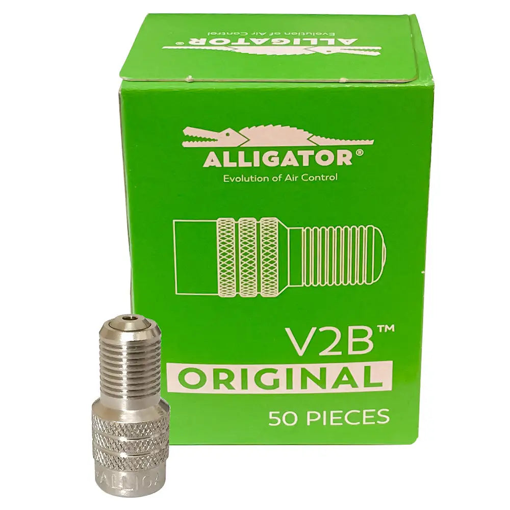 Alligator V2B Gator Double Seal Tire Valve Caps – 5 Box Bulk Pack (250 Caps)