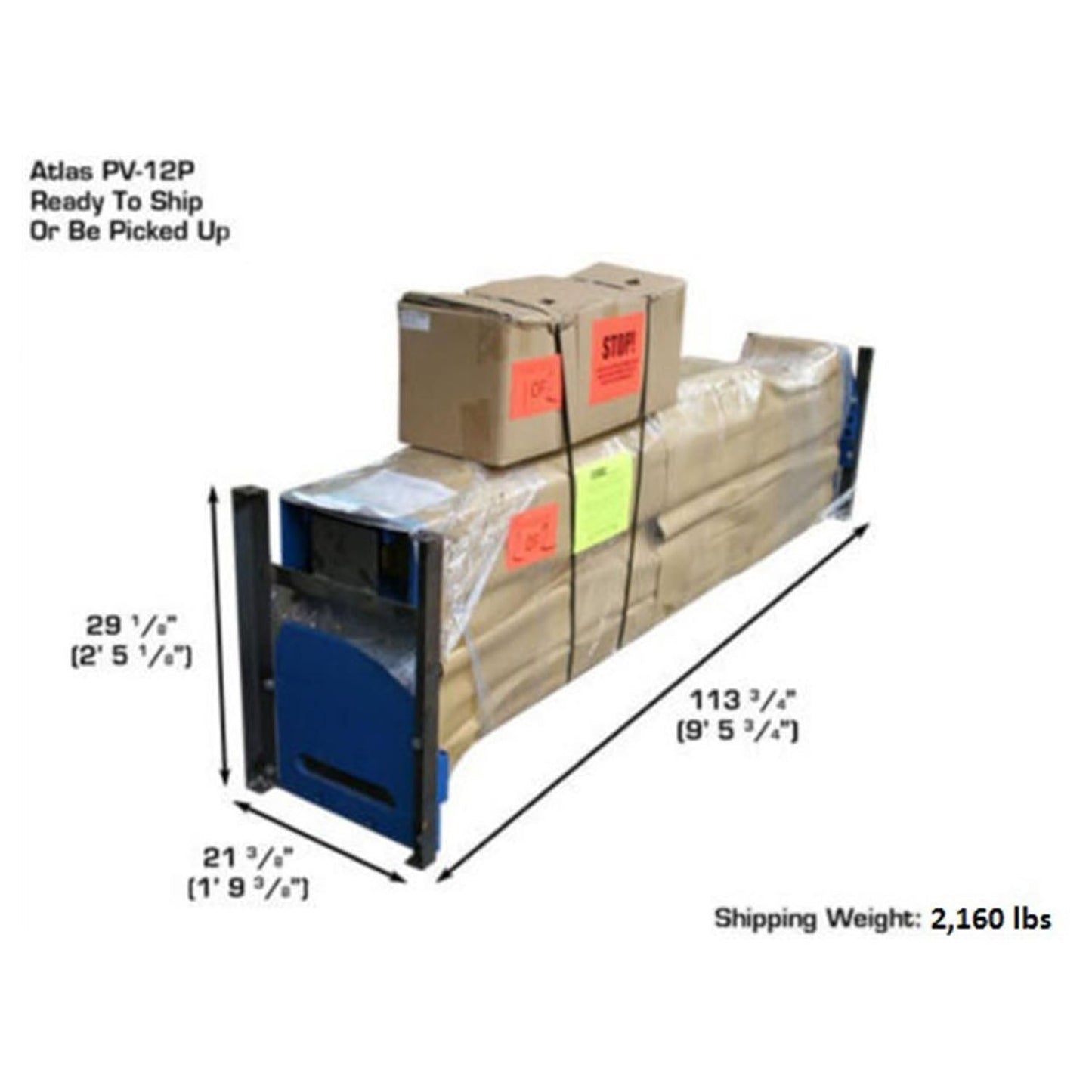 Atlas® PV12PX Adj Height Ex-Wide/Ex-Tall 2 Post Lift 12k lbs ATEXH-PV12PX-FPD
