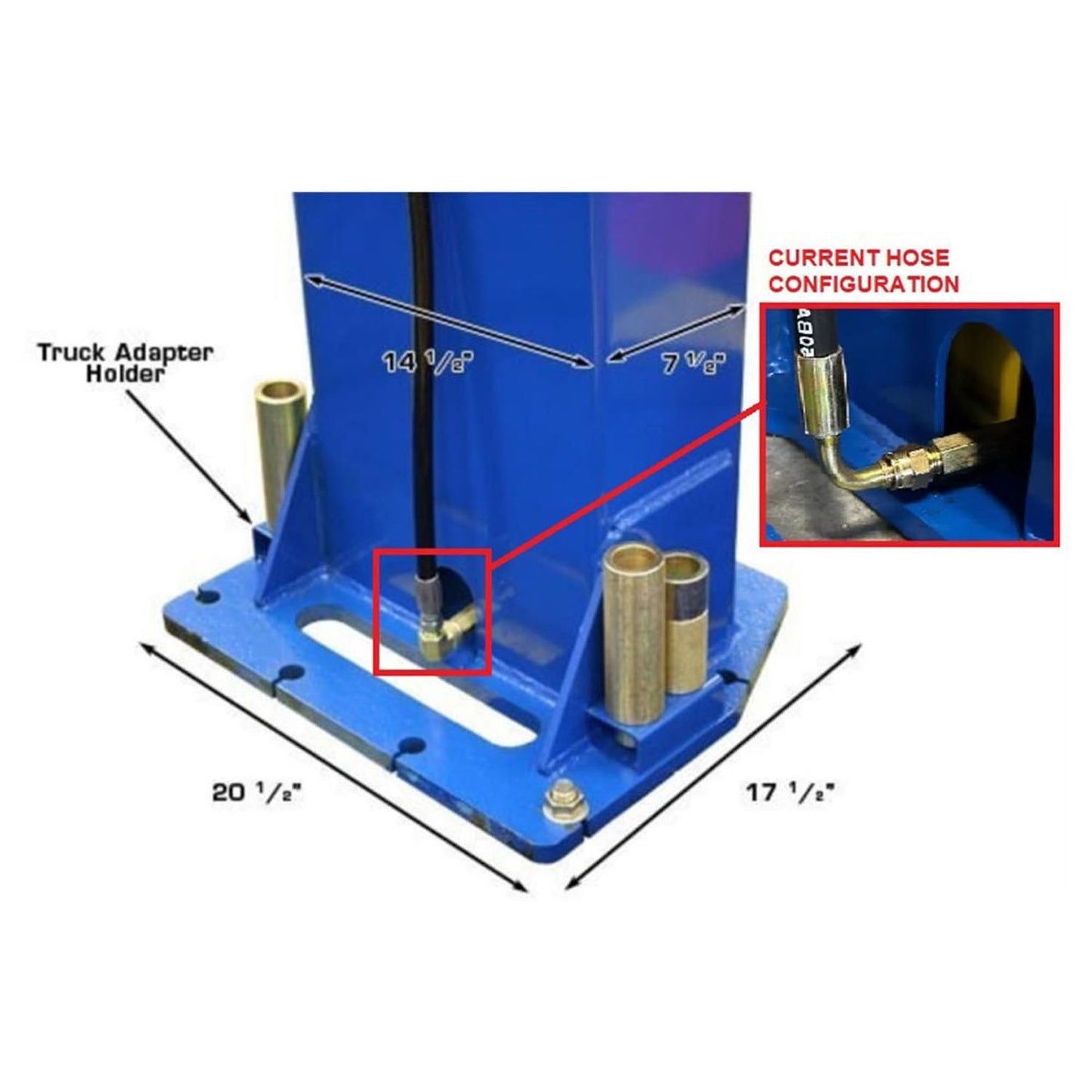 Atlas® PV12PX Adj Height Ex-Wide/Ex-Tall 2 Post Lift 12k lbs ATEXH-PV12PX-FPD