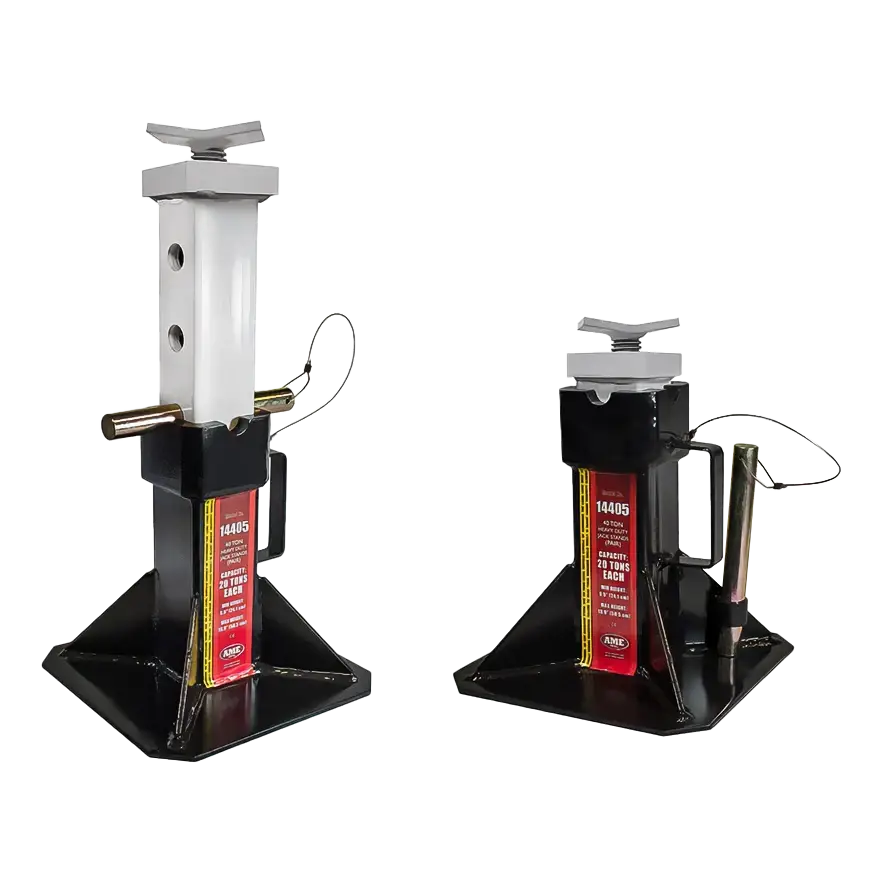 AME 22 Ton Truck Stand Pin Style w/ Screw Top - 14405
