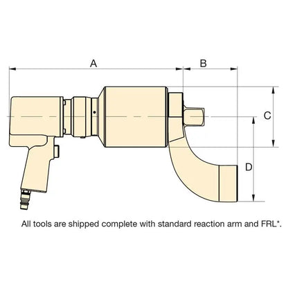 AME 1-1/2" Dr PTW Pneumatic Torque Wrench - 67760K