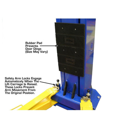 Atlas® OHX10000X Commercial Grade Extra Tall 2-Post Lift 10,000 lb #ATEATTD-OHX10000X-FPD