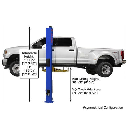 Atlas® Platinum PVL-10 ALI Certified Adj Height 2 Post Lift 10k lbs #ATEAP-PVL10-FPD