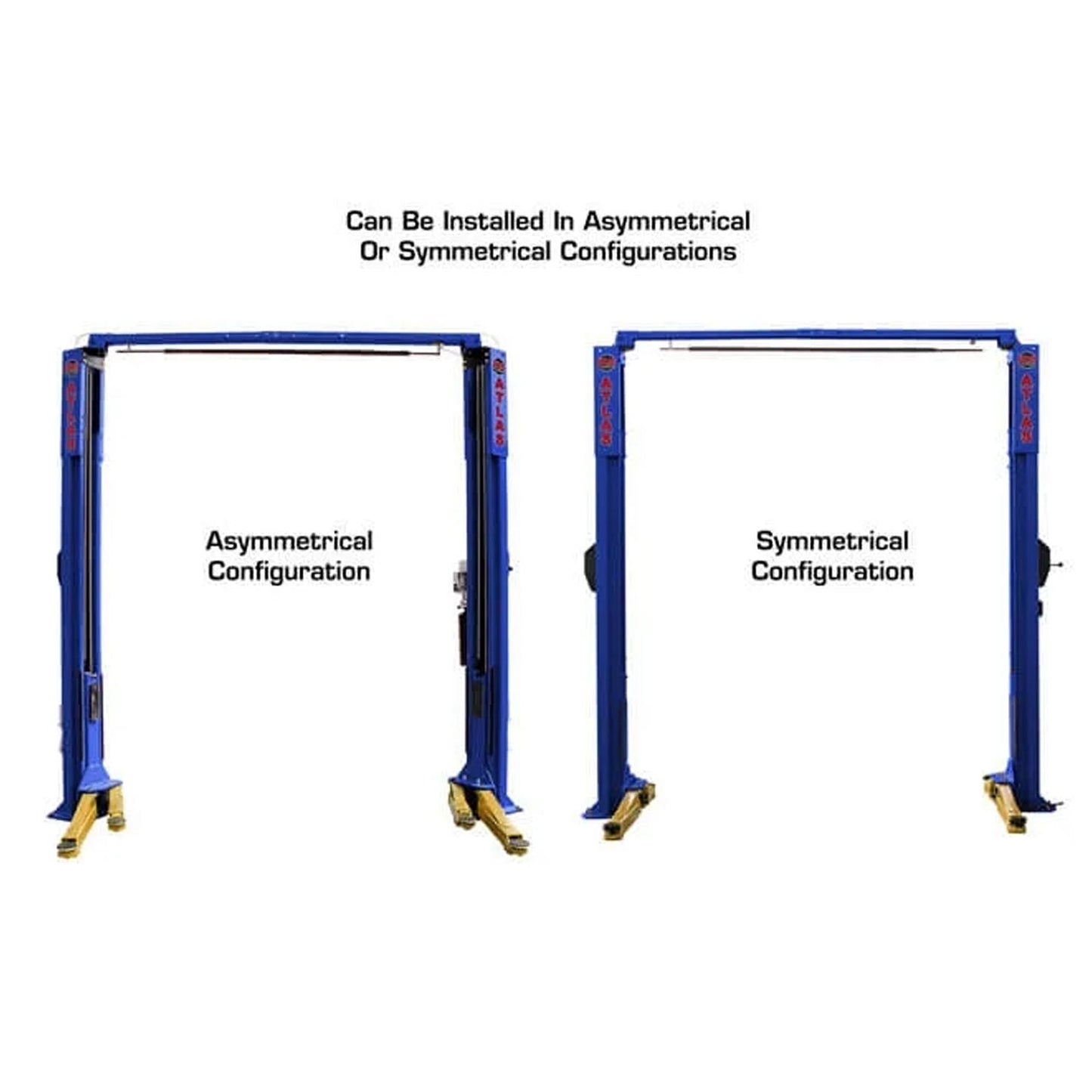 Atlas® Platinum PVL-10 ALI Certified Adj Height 2 Post Lift 10k lbs #ATEAP-PVL10-FPD