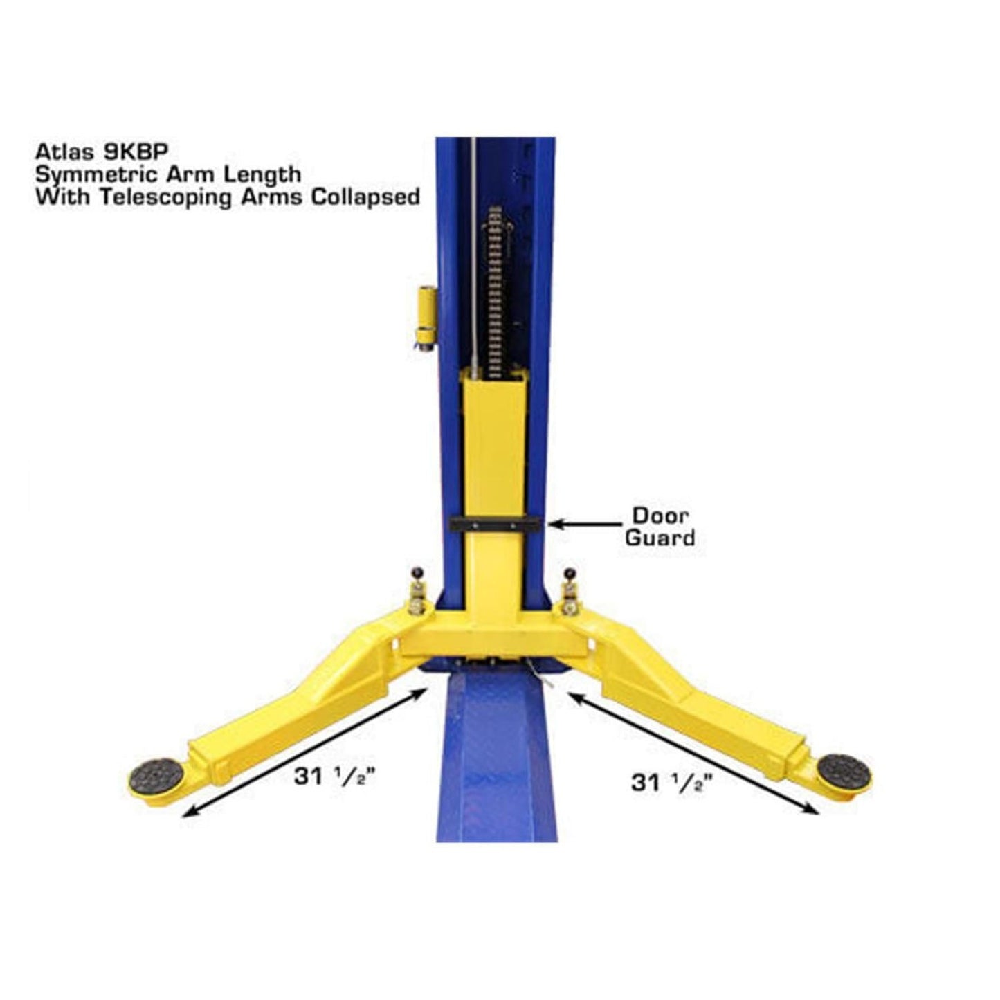 Atlas® 9KBP Floor Base-Plate 2 Post Lift 9,000 lbs #ATEXH-9KBPX-FPD
