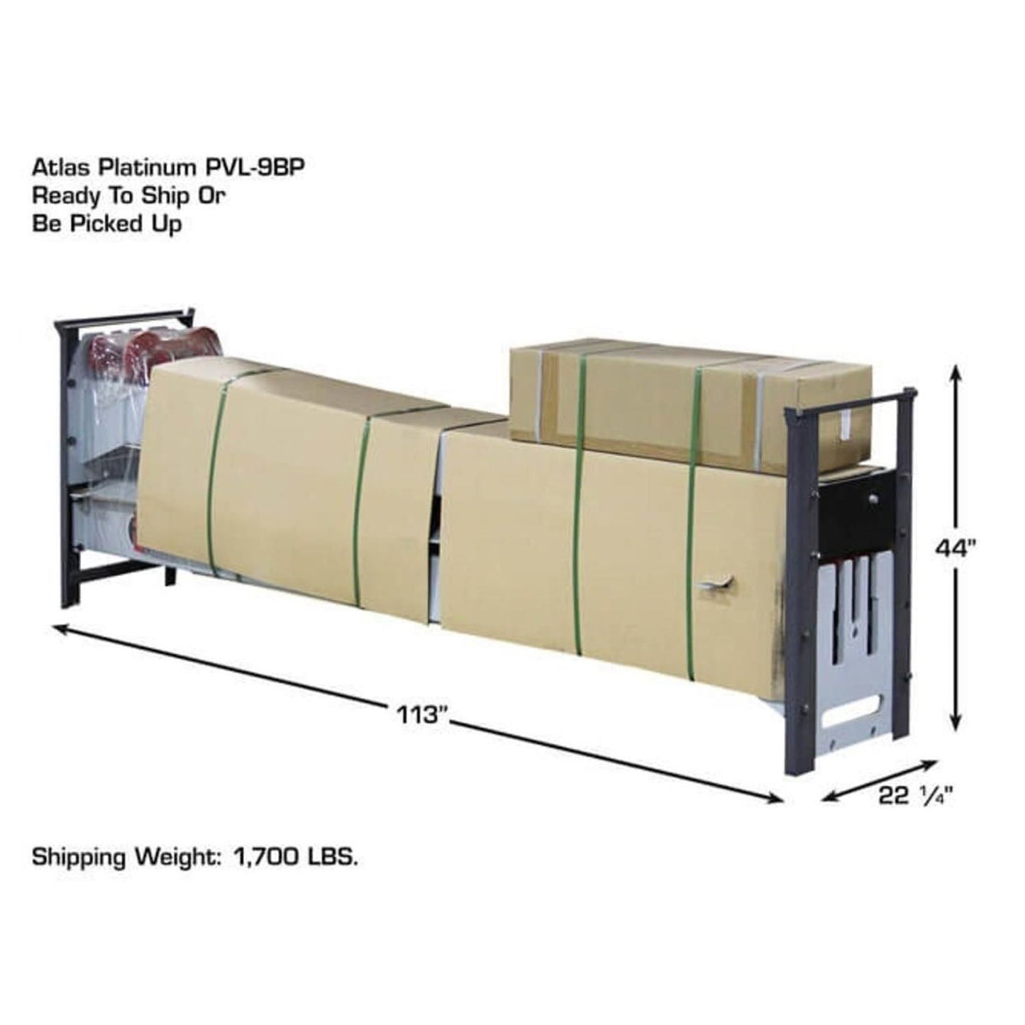 Atlas Platinum PVL9BP ALI Certified 2-Post Lift 9,000 lbs. #ATEAP-PVL9BP-FPD