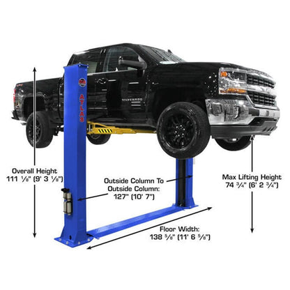 Atlas Platinum PVL9BP ALI Certified 2-Post Lift 9,000 lbs. #ATEAP-PVL9BP-FPD