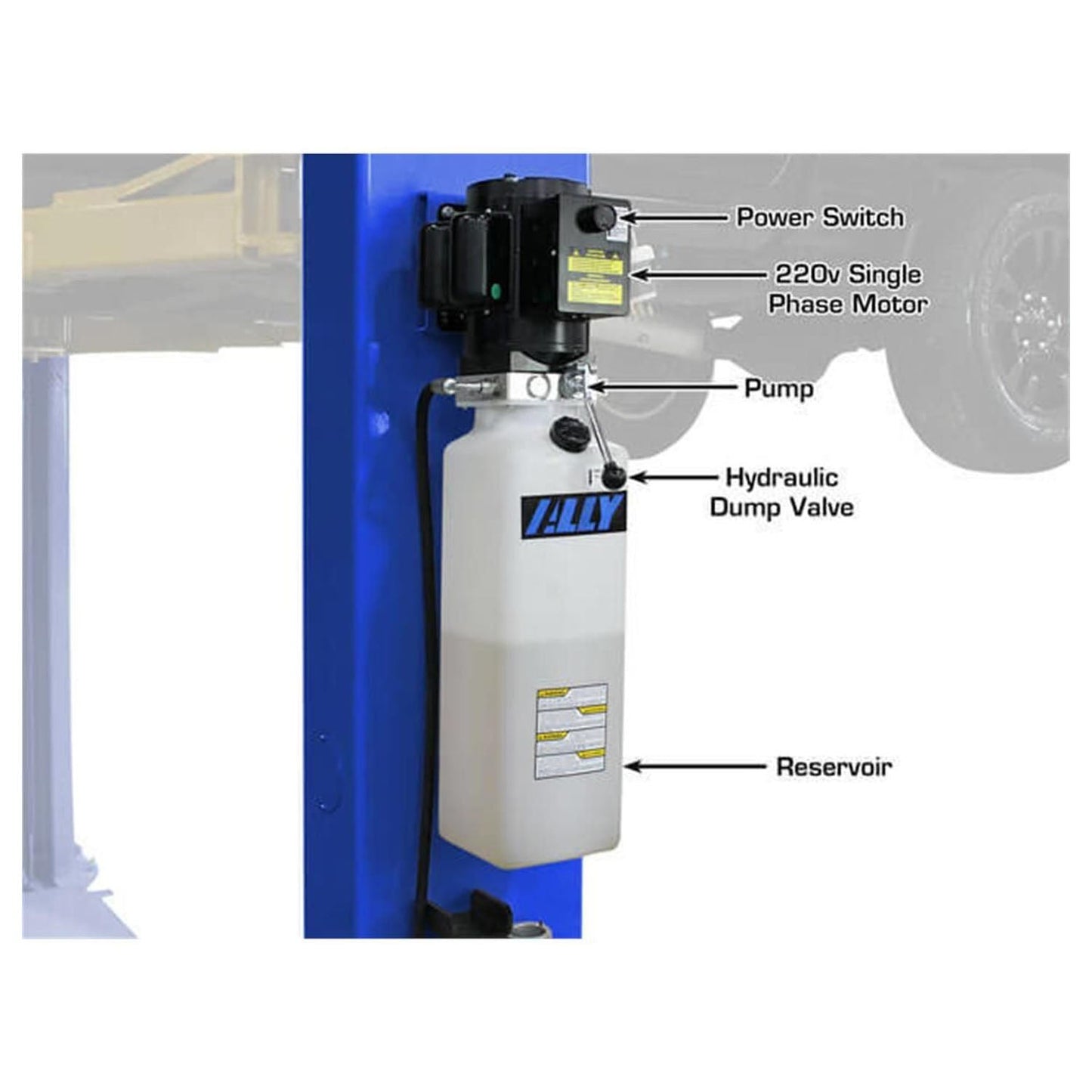 Atlas Platinum PVL9BP ALI Certified 2-Post Lift 9,000 lbs. #ATEAP-PVL9BP-FPD