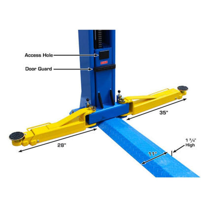 BP10000X Commercial Grade Baseplate 2-Post Lift 10,000 lbs #ATEATTD-BP10000X-FPD