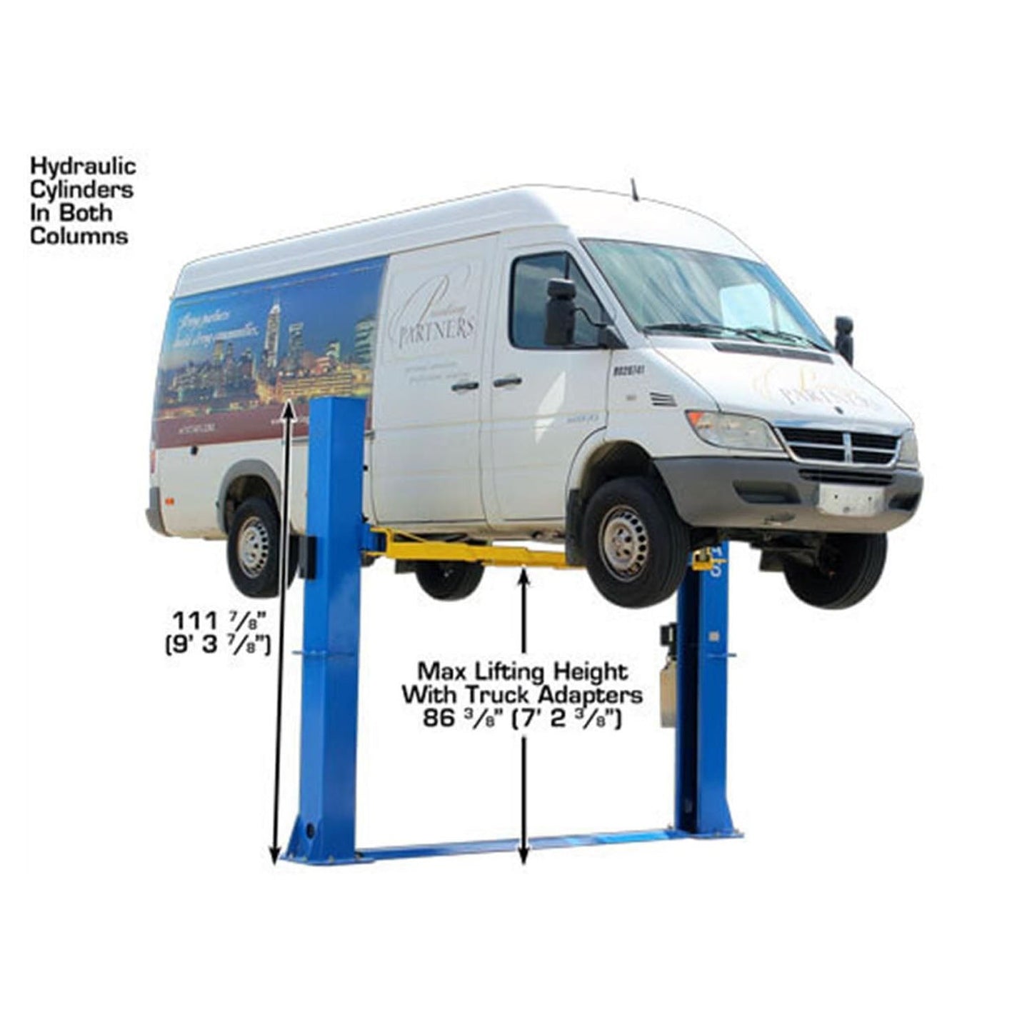 BP10000X Commercial Grade Baseplate 2-Post Lift 10,000 lbs #ATEATTD-BP10000X-FPD