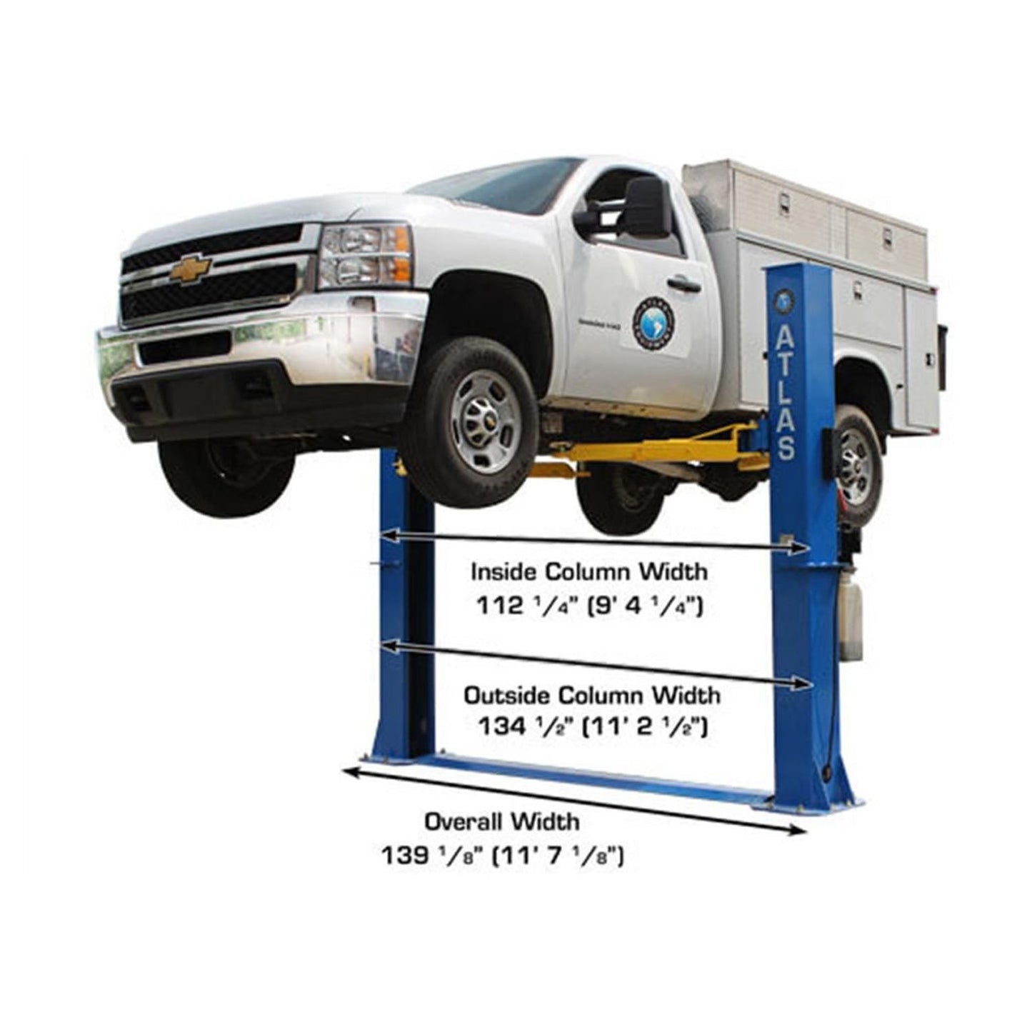 BP10000X Commercial Grade Baseplate 2-Post Lift 10,000 lbs #ATEATTD-BP10000X-FPD