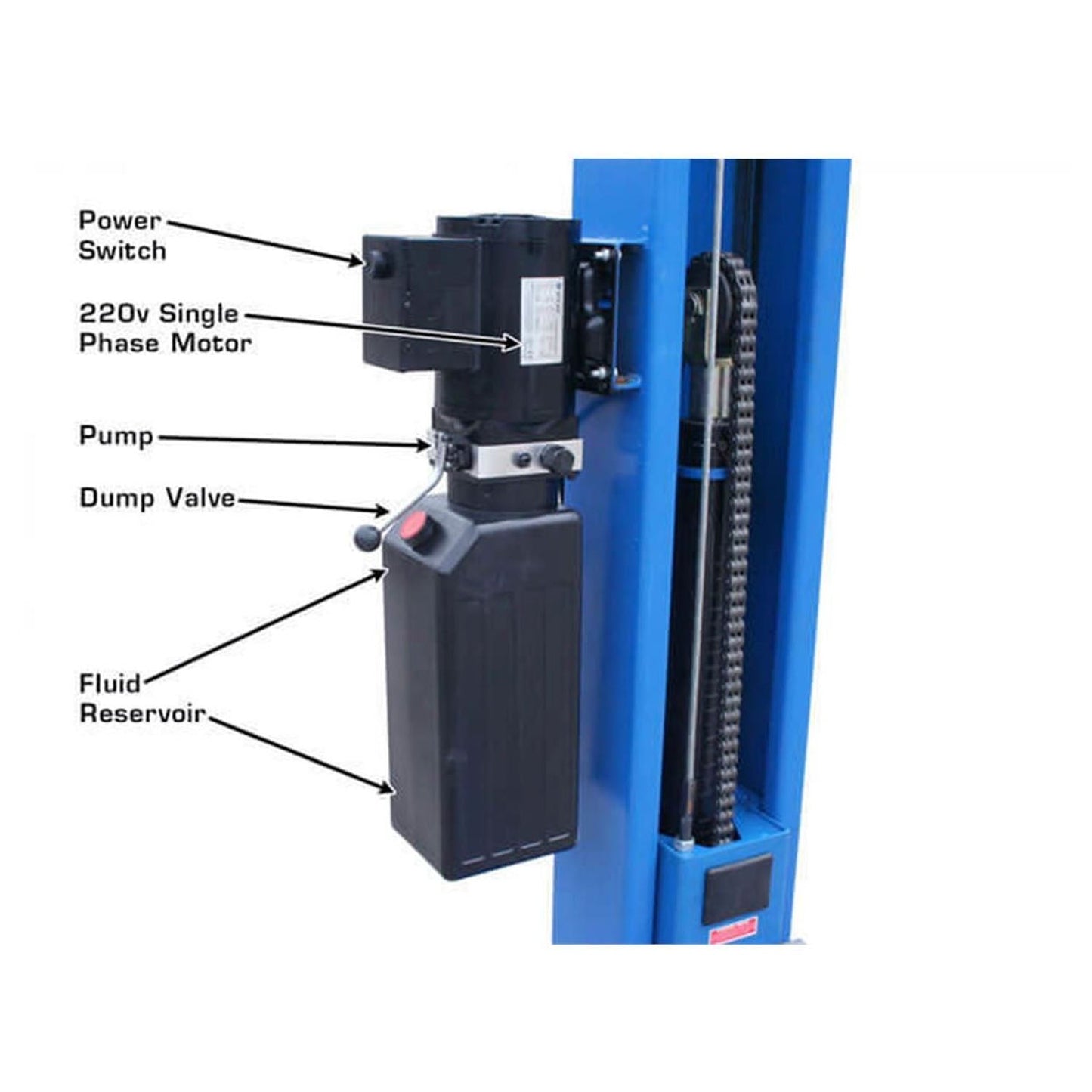Atlas® BP8000 Floor Base-Plate 2 Post Lift 8,000 lbs #ATEATTD-BP8000-FPD