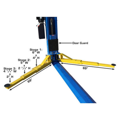 Atlas® BP-12000 HD Floor Base-Plate 2 Post Lift 12,000 lbs #ATEATTD-BP12000X-FPD
