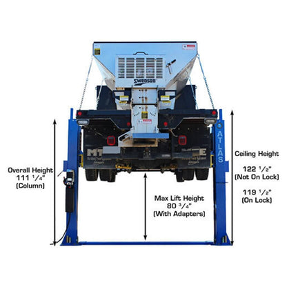 Atlas® BP-12000 HD Floor Base-Plate 2 Post Lift 12,000 lbs #ATEATTD-BP12000X-FPD